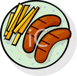 Sausage clipart chip - Pencil and in color sausage clipart chip