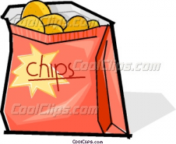 bag of chips Vector Clip art