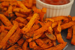 Oven Baked Sweet Potato Fries {paleo, vegan, gluten free} - Fitful Focus