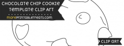 Chocolate Chip Cookie Template – Clipart