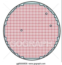 Stock Illustrations - Semiconductor wafer map test result. Stock ...