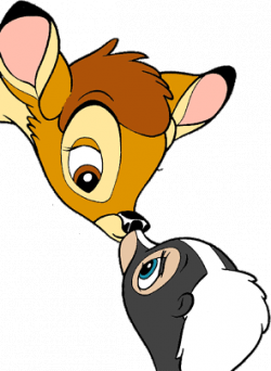 Bambi and the chipmunk kiss | Disney | Pinterest