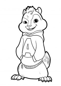 Alvin and the chipmunks coloring pages for kids, printable free ...