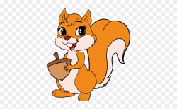 Chipmunk Clipart Easy Cartoon - Cartoon Picture Of Squirrel ...