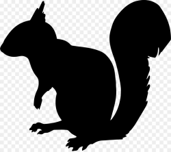 Squirrel Chipmunk Silhouette Clip art - silhouettes png download ...