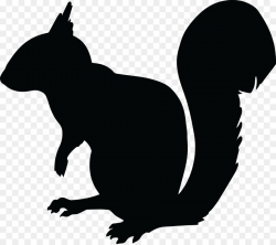 Squirrel Chipmunk Silhouette Clip art - animal silhouettes png ...