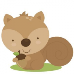 Cute Squirrel SVG cut file for scrapbooking woodland animals clipart ...