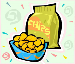 Pencil And In Color Potato Potato Chip Clipart Chips Clipart Biscuit ...