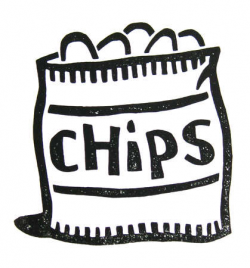 chips clipart black and white 1 | Clipart Station