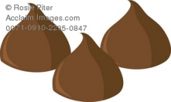 Clip Art Illustration Of Chocolate Chips