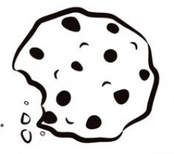 Big Chocolate Chip Cookie Coloring Page | Chocolate | Pinterest ...