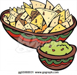 Dip And Chips Clipart