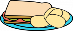 Sandwich and Chips Clip Art - Sandwich and Chips Image