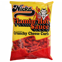 Hot Sauce Crunchy Cheese Curls | Nicks Chips