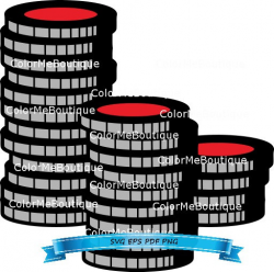Stacked Poker Chips Clipart from ColorMeBoutique on Etsy Studio