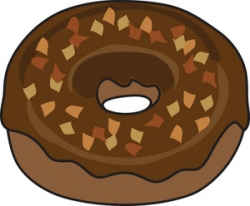 Free Chocolate Doughnut Clipart Image 0515-0906-1201-5721 | Food Clipart