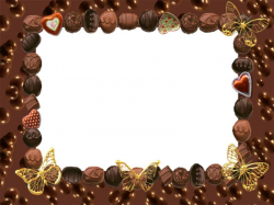Chocolate Border Frame Backgrounds Presnetation - PPT Backgrounds ...