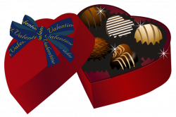 Valentine Red Heart Chocolate Box PNG Clipart | Gallery ...