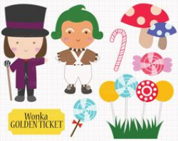 willy wonka and the chocolate factory clip art | Wonka Candy Kit on ...