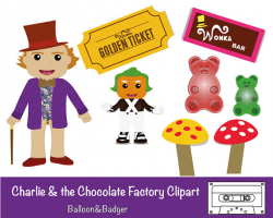 Charlie & the Chocolate Factory Clipart Pack