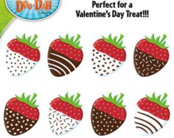 Chocolate Covered Strawberries Clip Art Perfect For Valentine S Day ...