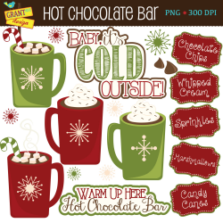 Hot Chocolate Bar Clipart Hot Cocoa Bar Clip Art Christmas