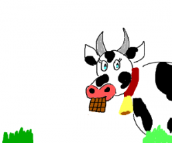 Cow Eats Milk Chocolate Bar