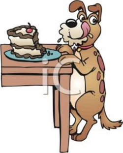 cartoon,dog,eating,cake - Is Chocolate Really Bad for Dogs? - Image 4