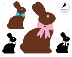 Chocolate bunny svg | Etsy