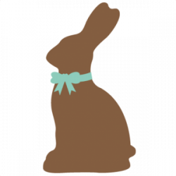 chocolate easter bunny clipart chocolate easter bunny silhouette ...