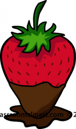 Food Clipart- chocolate-covered-strawberry - Classroom Clipart