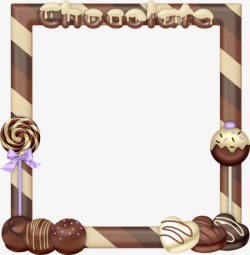 Chocolate Border, Frame, Polygon, Hand Painted PNG Image and Clipart ...