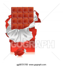 Vector Stock - Slab chocolate. Clipart Illustration gg58731700 - GoGraph