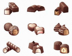 Food Illustration. Chocolate Candy Illustration. Chocolate Digital ...
