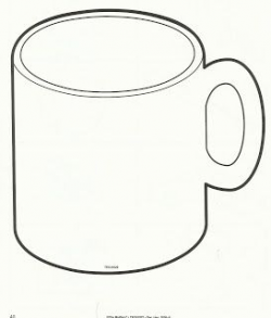 Mug Outline , Coffee Mug Clipart , Hot Chocolate Mug Coloring Page ...