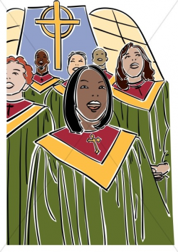 African american church choir clipart - Clipartix