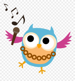 Graphic Transparent Choir Clipart Vocal Solo - Owl Singing ...