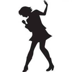 Person Singing Silhouette at GetDrawings.com | Free for personal use ...