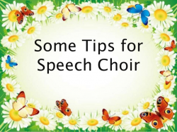 Speech choir