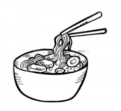 28+ Collection of Noodle Bowl Clipart Black And White | High quality ...