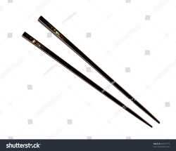 Chopsticks clipart - PinArt | Vector vector of, piece of meat is ...
