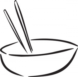 Soup Bowl with Chopsticks Vector Illustration Royalty-Free Stock ...