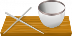 Rice Bowl With Chopsticks Clip Art at Clker.com - vector clip art ...