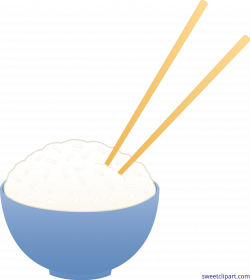 Rice Chopsticks Bowl Clip Art - Sweet Clip Art