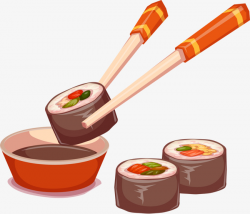 Sandwiched Sushi Chopsticks, Sushi, Chopsticks, Food PNG Image and ...