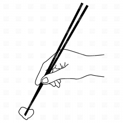 line drawing hands with chopsticks sushi - Google Search | FUSIAN ...