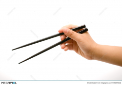Hand Holding Chopsticks Stock Photo 23627342 - Megapixl