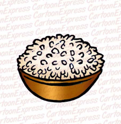 Clip Art Plate Of Rice Clipart