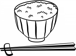 Japanese Rice Bowl - Black & White Icons PNG - Free PNG and Icons ...