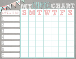Free chore chart printables. Boy and girl versions that'll look ...